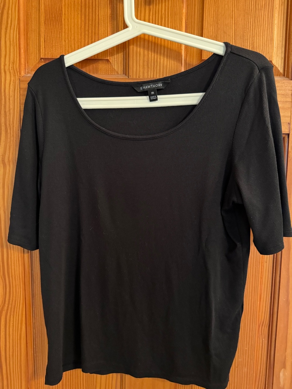41 Hawthorn Black Scoop Neck Women's Top